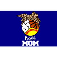 Ball Mom Funny Softball Volleyball Basketball Leopard Mom Meaningful Gift Bumper Sticker