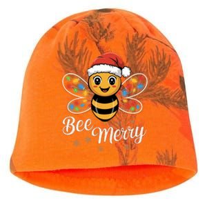 Bee Merry Festive Christmas Light Gift Kati - Camo Knit Beanie