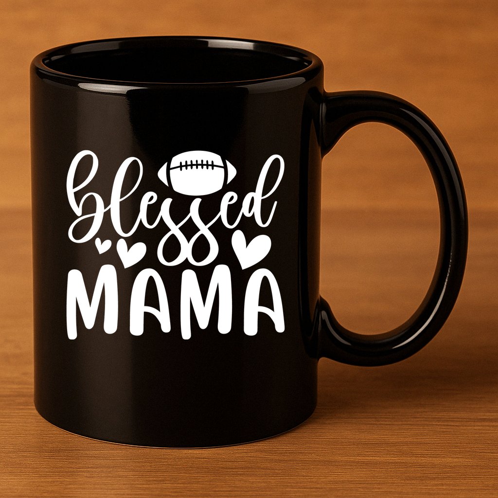 Blessed Mama Funny Mother's Day T 11oz C Handle Ceramic Mug