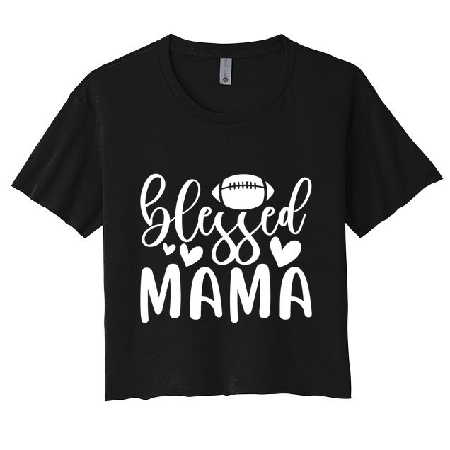 Blessed Mama Funny Mother's Day T Crop Top