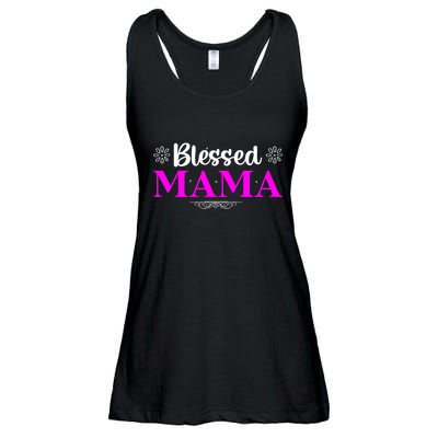 Blessed Mama Funny Mothers Day T Ladies Essential Flowy Tank