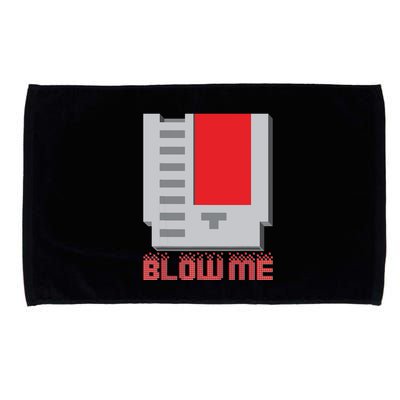Blow Me Funny Vintage Retro 8Bit Cartridge Gaming Microfiber Hand Towel