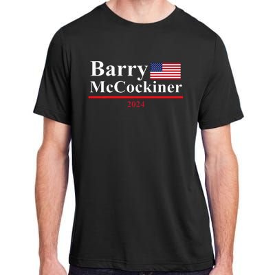 Barry Mccockiner Funny Presidential Election 2024 Parody Adult ChromaSoft Performance T-Shirt