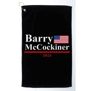 Barry Mccockiner Funny Presidential Election 2024 Parody Platinum Collection Golf Towel