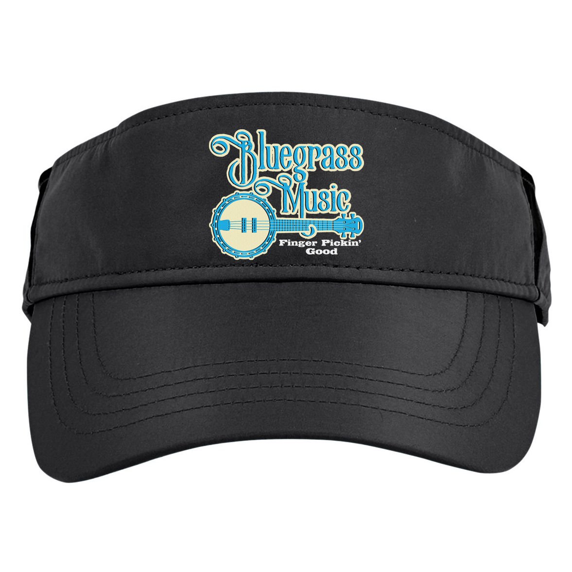 Bluegrass Music Finger Pickin Good Banjo Player Musician Adult Drive Performance Visor