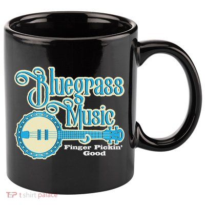 Bluegrass Music Finger Pickin Good Banjo Player Musician 11oz C Handle Ceramic Mug