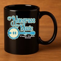 Bluegrass Music Finger Pickin Good Banjo Player Musician 11oz C Handle Ceramic Mug
