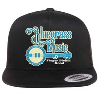 Bluegrass Music Finger Pickin Good Banjo Player Musician Flatbill Hat