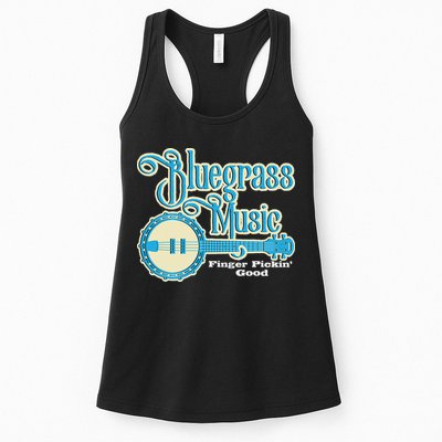 Bluegrass Music Finger Pickin Good Banjo Player Musician Womens Tank Top