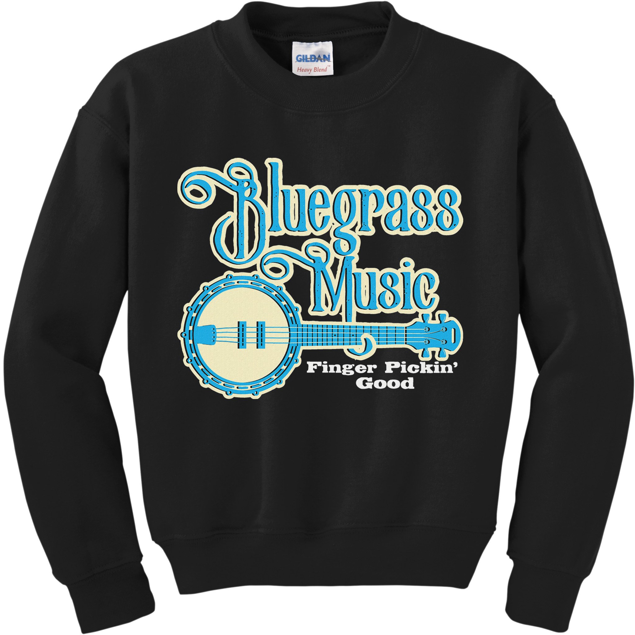 Bluegrass Music Finger Pickin Good Banjo Player Musician Kids Sweatshirt