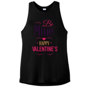 Be Mine Funny Happy Relationship Valentines Funny Gift For Her Gift Ladies PosiCharge Tri-Blend Wicking Tank