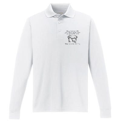 Boy Mole Fox And Horse Quote Always Remember You Matter Performance Long Sleeve Polo