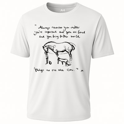 Boy Mole Fox And Horse Quote Always Remember You Matter Performance Shirt