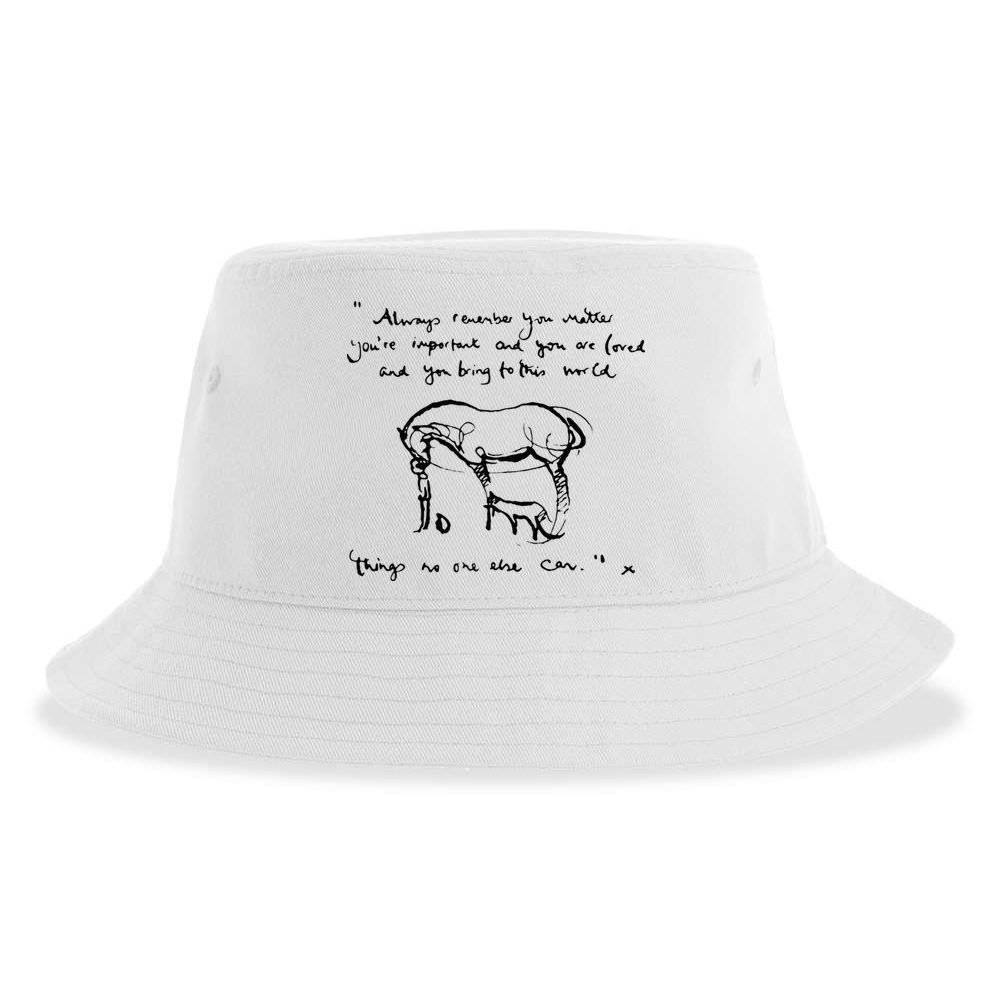 Boy Mole Fox And Horse Quote Always Remember You Matter Sustainable Bucket Hat