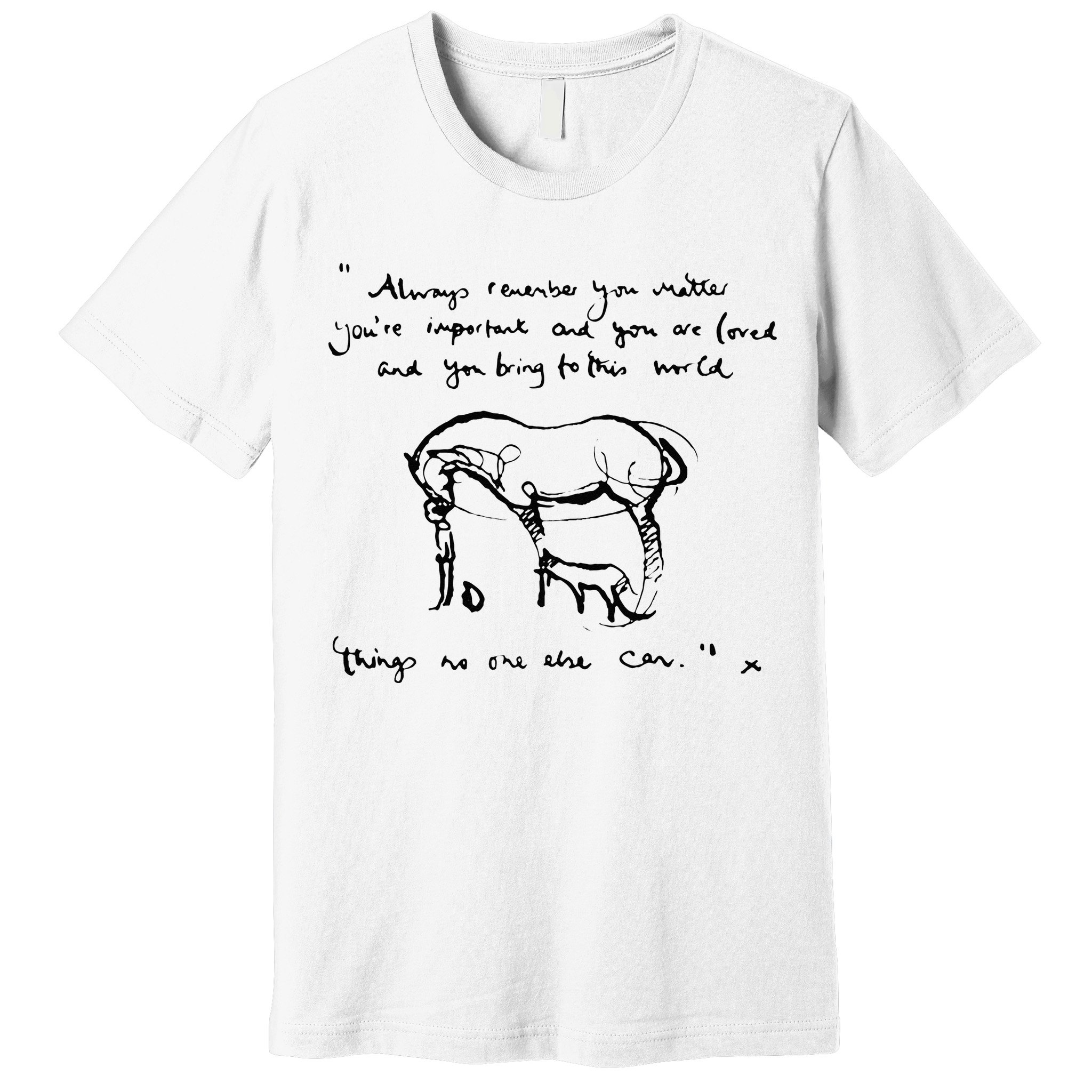 Boy Mole Fox And Horse Quote Always Remember You Matter Premium T-Shirt