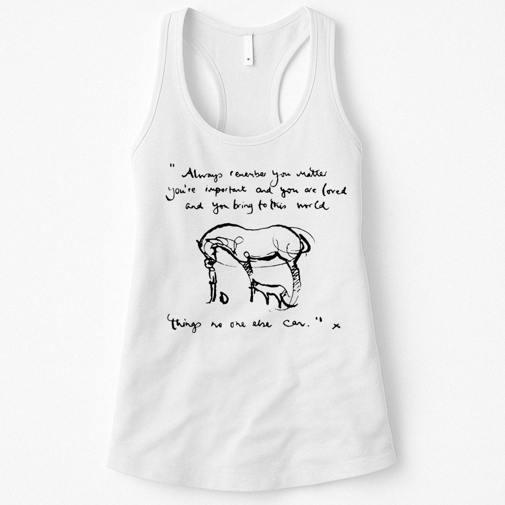 Boy Mole Fox And Horse Quote Always Remember You Matter Womens Tank Top