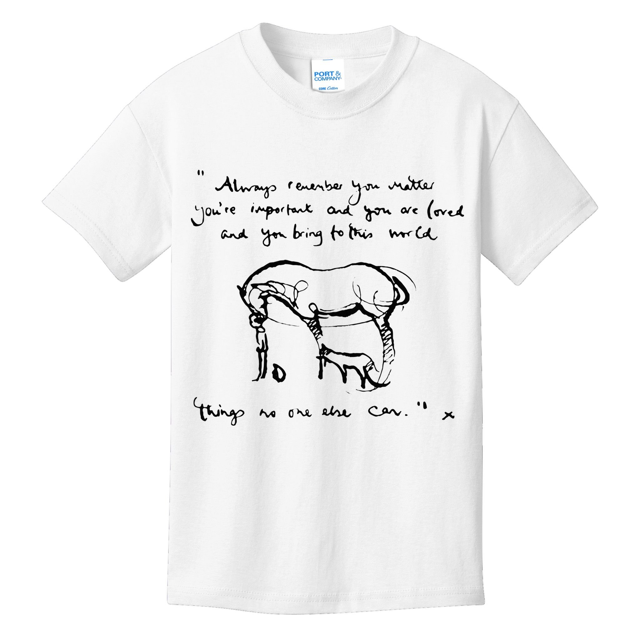 Boy Mole Fox And Horse Quote Always Remember You Matter Kids T-Shirt