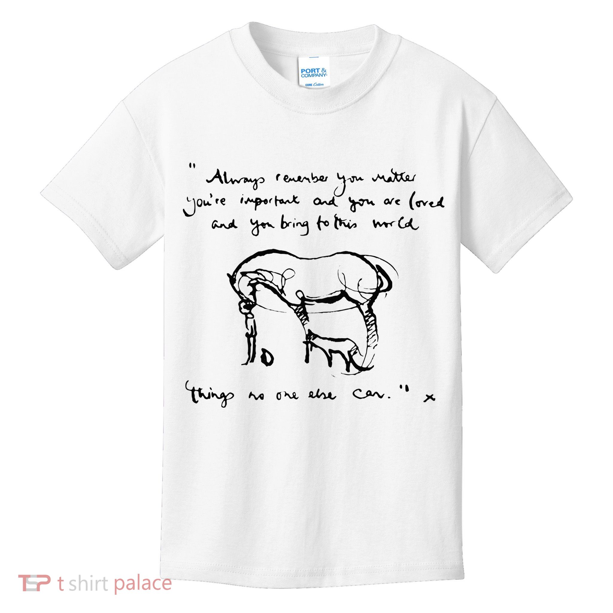Boy Mole Fox And Horse Quote Always Remember You Matter Kids T-Shirt