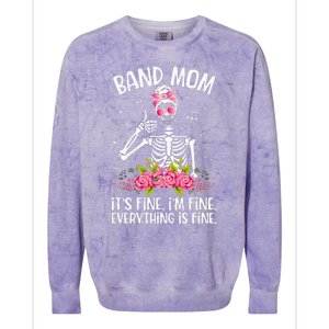 Band Mom Funny Marching Band Mom Marching Band Mama Colorblast Crewneck Sweatshirt