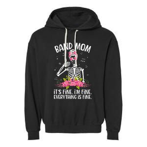 Band Mom Funny Marching Band Mom Marching Band Mama Garment-Dyed Fleece Hoodie