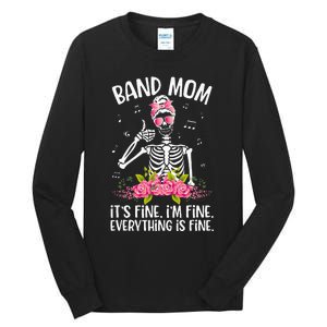 Band Mom Funny Marching Band Mom Marching Band Mama Tall Long Sleeve T-Shirt