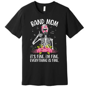 Band Mom Funny Marching Band Mom Marching Band Mama Premium T-Shirt