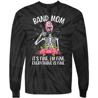 Band Mom Funny Marching Band Mom Marching Band Mama Tie-Dye Long Sleeve Shirt