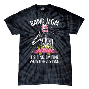 Band Mom Funny Marching Band Mom Marching Band Mama Tie-Dye T-Shirt