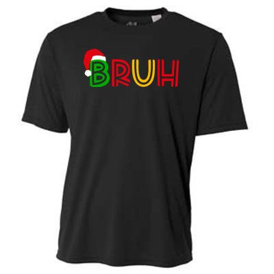 Bruh Meme Funny Saying Bro Greeting Teens Christmas Cooling Performance Crew T-Shirt