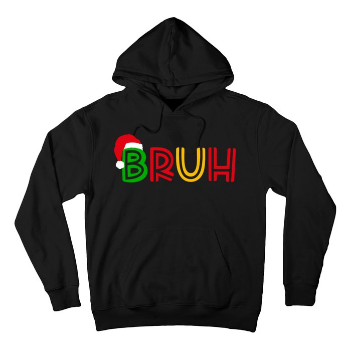 Bruh Meme Funny Saying Bro Greeting Teens Christmas Hoodie