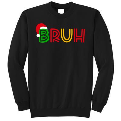 Bruh Meme Funny Saying Bro Greeting Teens Christmas Sweatshirt