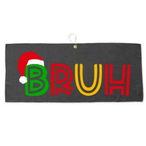 Bruh Meme Funny Saying Bro Greeting Teens Christmas Large Microfiber Waffle Golf Towel