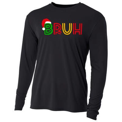 Bruh Meme Funny Saying Bro Greeting Teens Christmas Cooling Performance Long Sleeve Crew