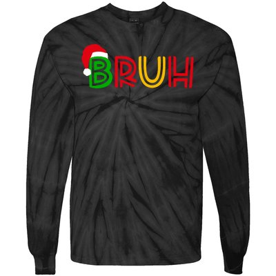 Bruh Meme Funny Saying Bro Greeting Teens Christmas Tie-Dye Long Sleeve Shirt