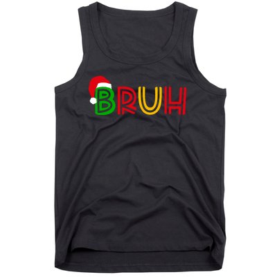 Bruh Meme Funny Saying Bro Greeting Teens Christmas Tank Top