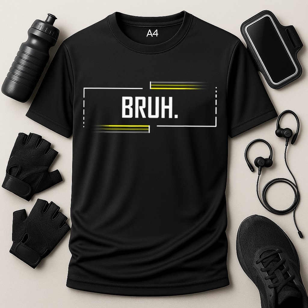 Bruh Meme Funny Saying Brother Greeting Funny Saying Teens Cooling Performance Crew T-Shirt