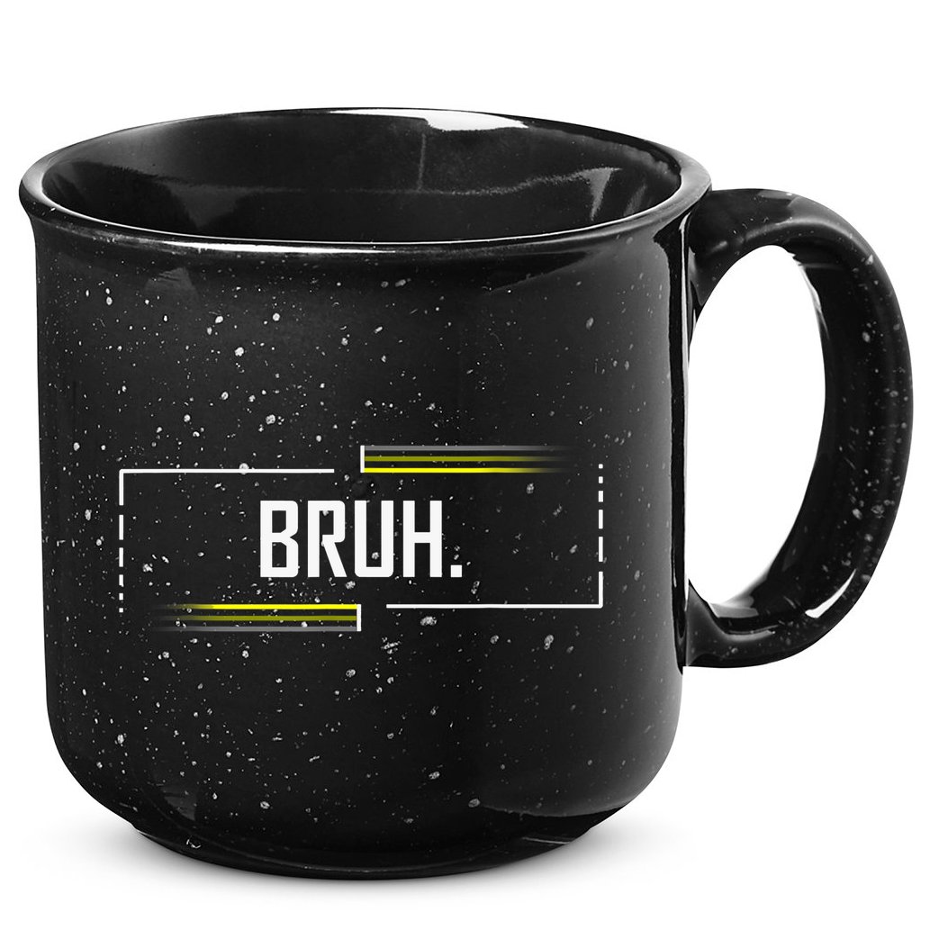 Bruh Meme Funny Saying Brother Greeting Funny Saying Teens 15oz Campfire Ceramic Mug