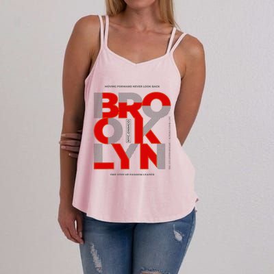 Brooklyn Moving Forward Never Look Back Women's Strappy Tank