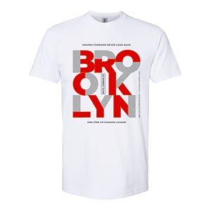 Brooklyn Moving Forward Never Look Back Softstyle CVC T-Shirt