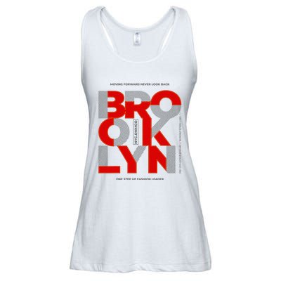 Brooklyn Moving Forward Never Look Back Ladies Essential Flowy Tank