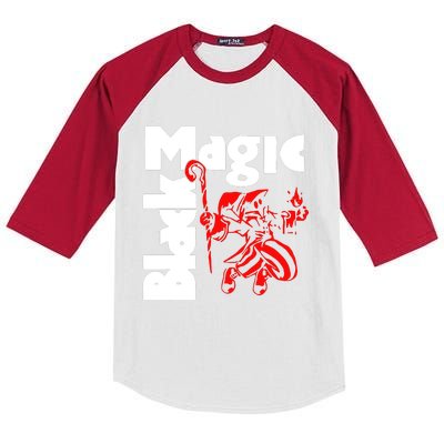 Black Magic Funny Kids Colorblock Raglan Jersey