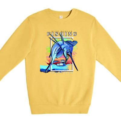 Blue Marlin Fishing Club Premium Crewneck Sweatshirt