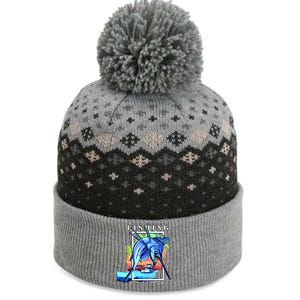 Blue Marlin Fishing Club The Baniff Cuffed Pom Beanie