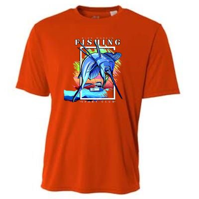 Blue Marlin Fishing Club Cooling Performance Crew T-Shirt