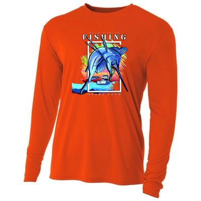 Blue Marlin Fishing Club Cooling Performance Long Sleeve Crew