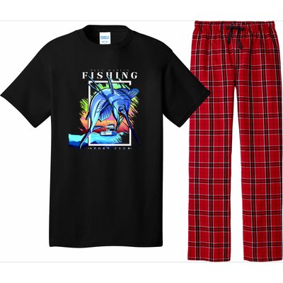 Blue Marlin Fishing Club Pajama Set