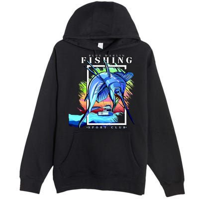 Blue Marlin Fishing Club Premium Pullover Hoodie