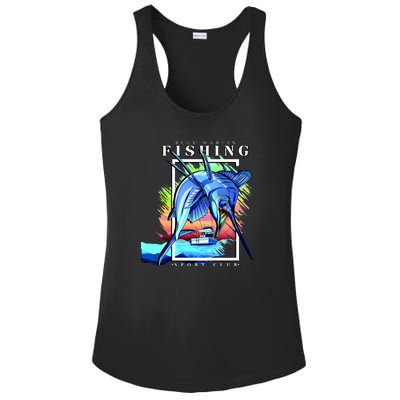 Blue Marlin Fishing Club Ladies PosiCharge Competitor Racerback Tank