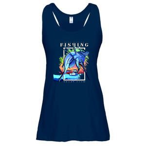 Blue Marlin Fishing Club Ladies Essential Flowy Tank