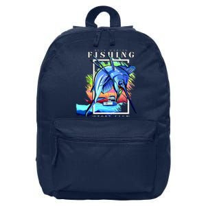 Blue Marlin Fishing Club 16 in Basic Backpack